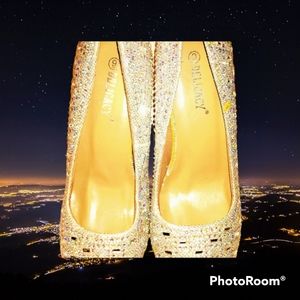 Women's Delicacy Gold High Heels